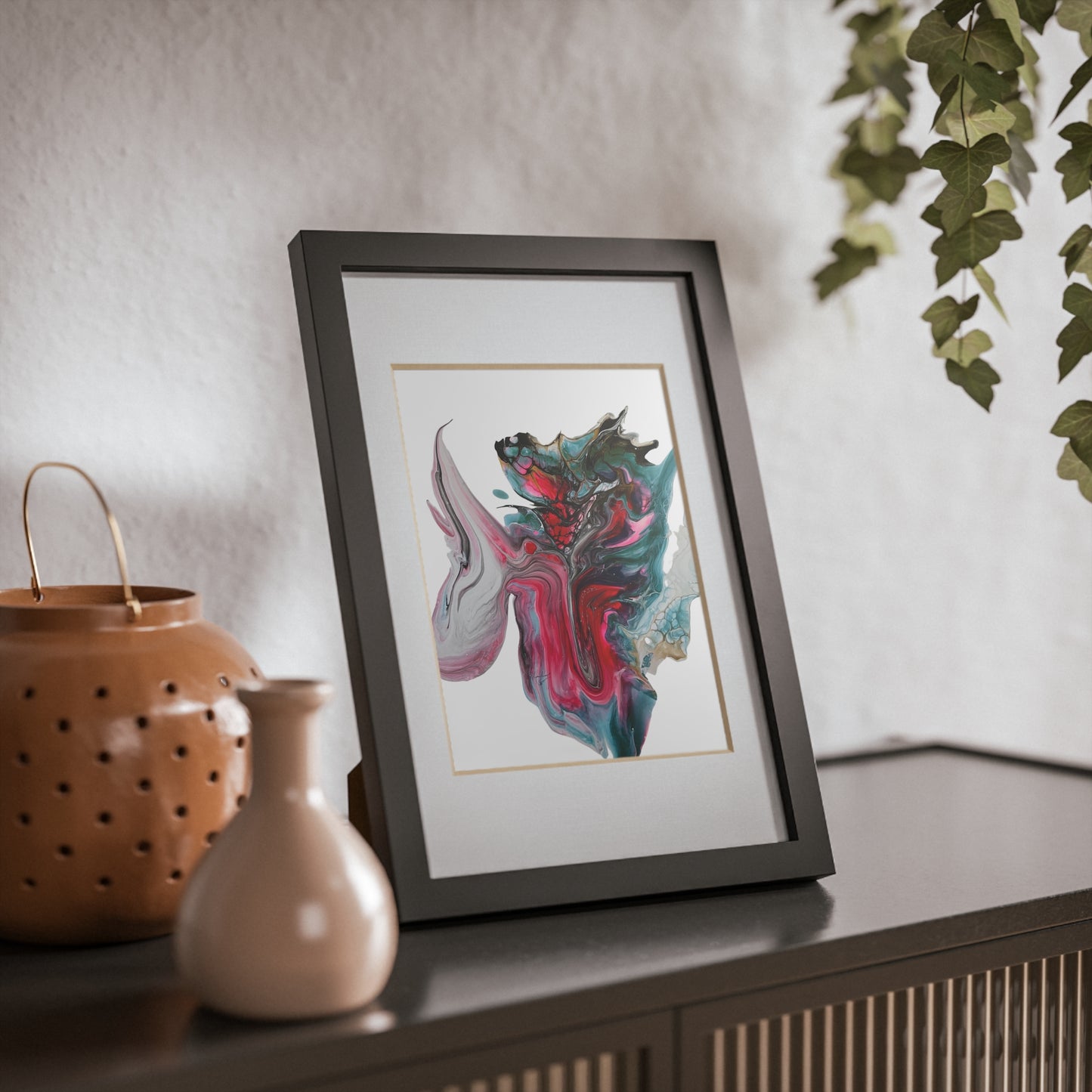 Framed prints, fluid art painting print