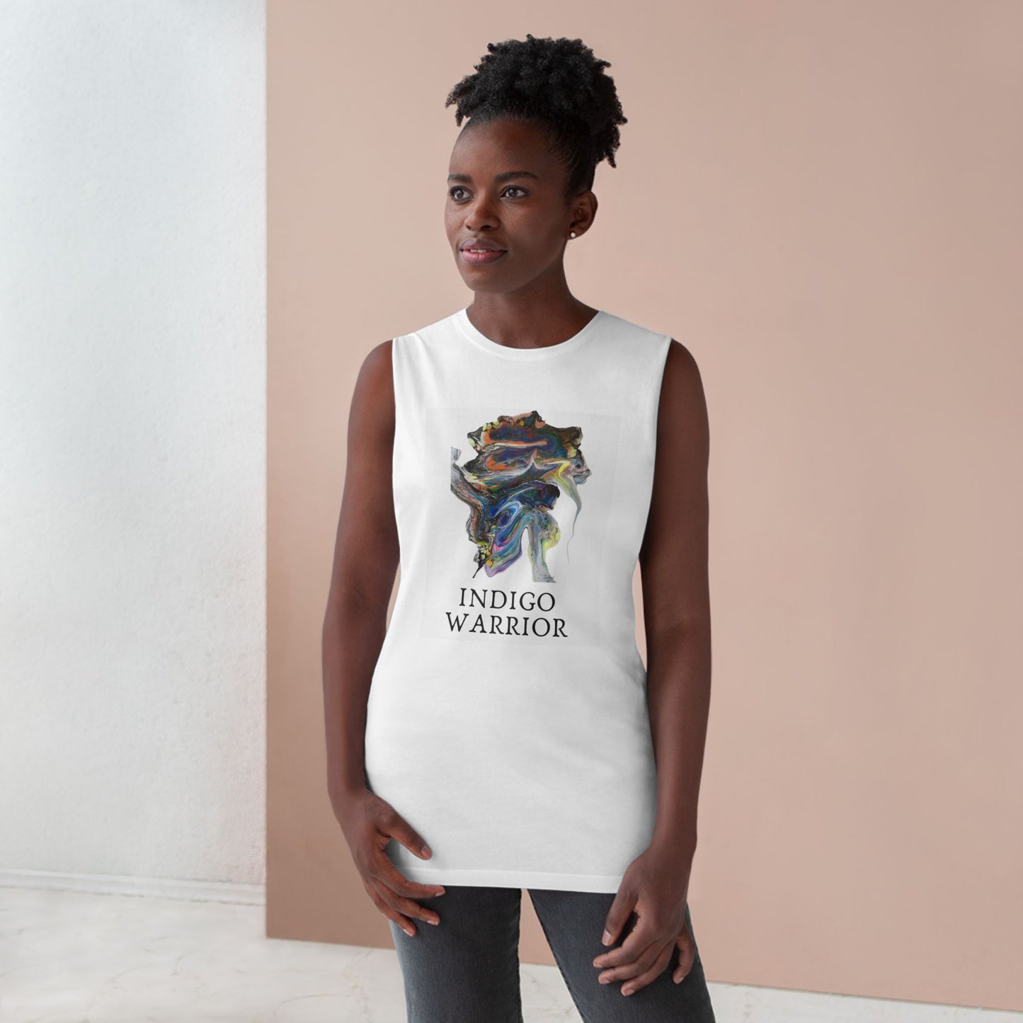 Tank Top - 'Animal Medley' Fluid Art Unisex Barnard Tank