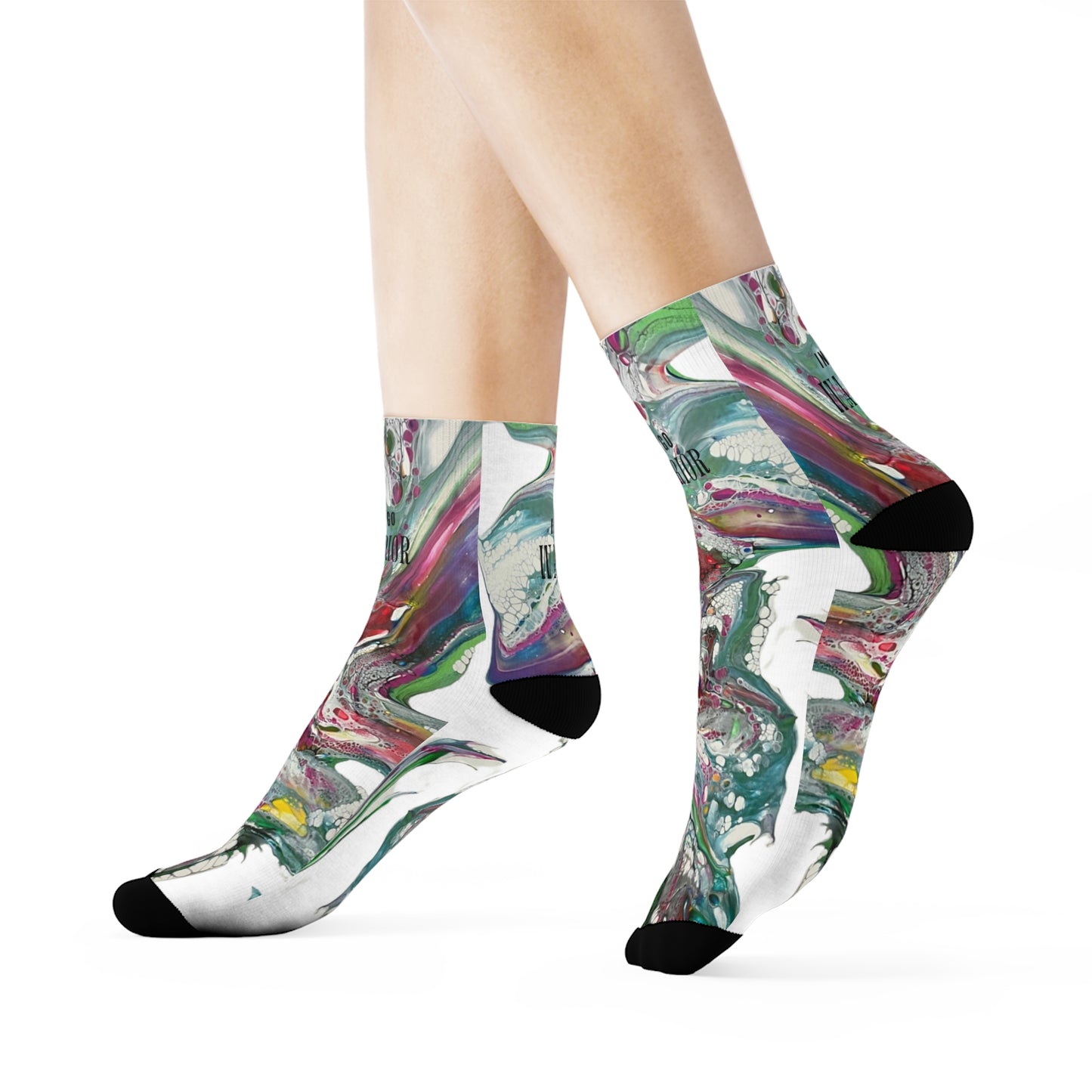 Crew Socks for her printed art socks for women ankle soaks