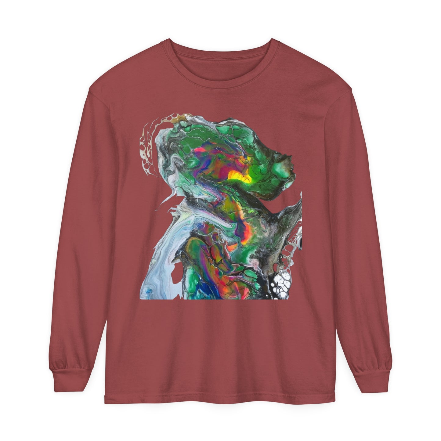 Indigo Warrior Green Alien Long Sleeve T-Shirt
