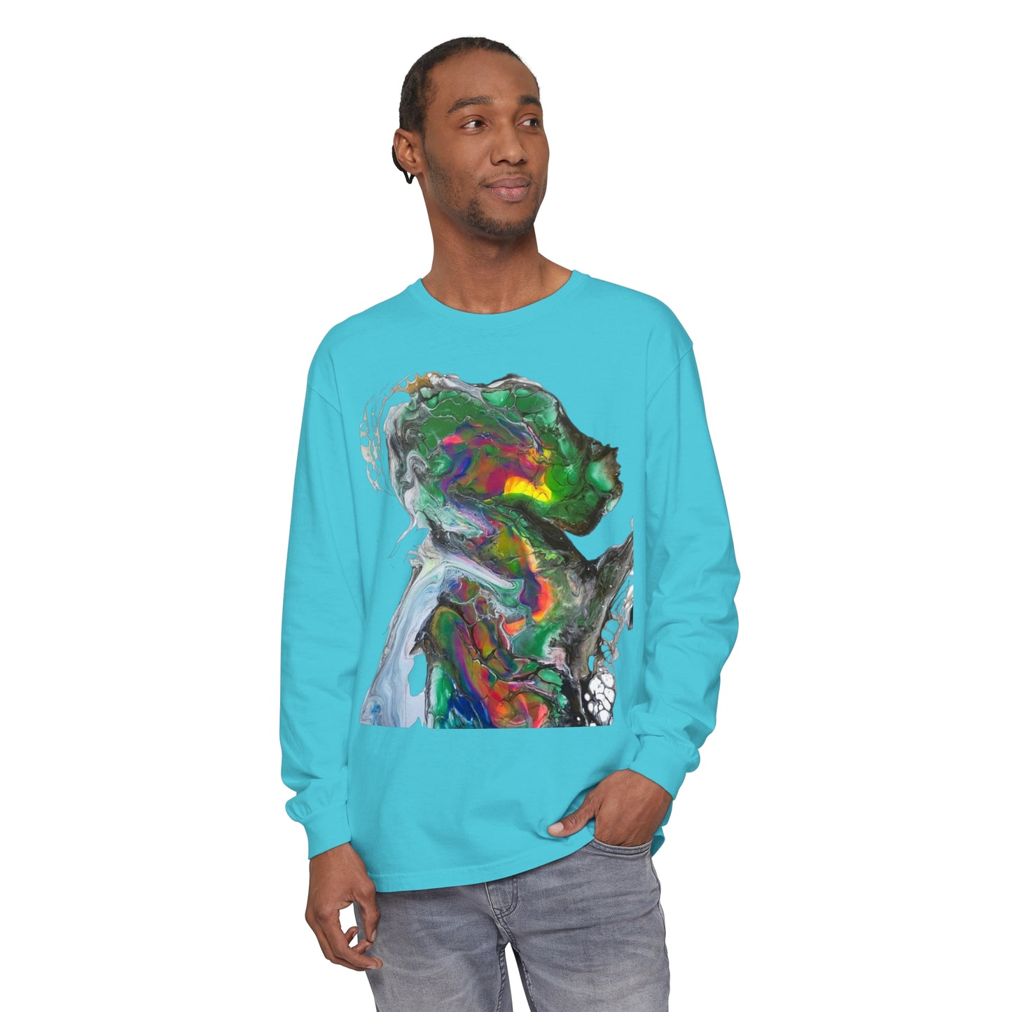 Indigo Warrior Green Alien Long Sleeve T-Shirt