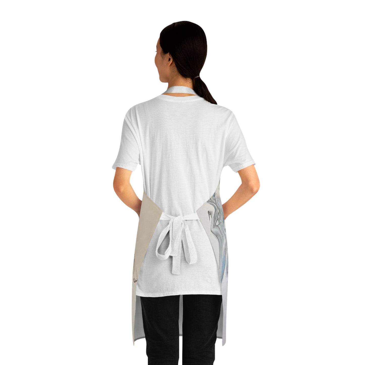 Indigo Warrior Apron - 'The Artist' Fluid Art Print