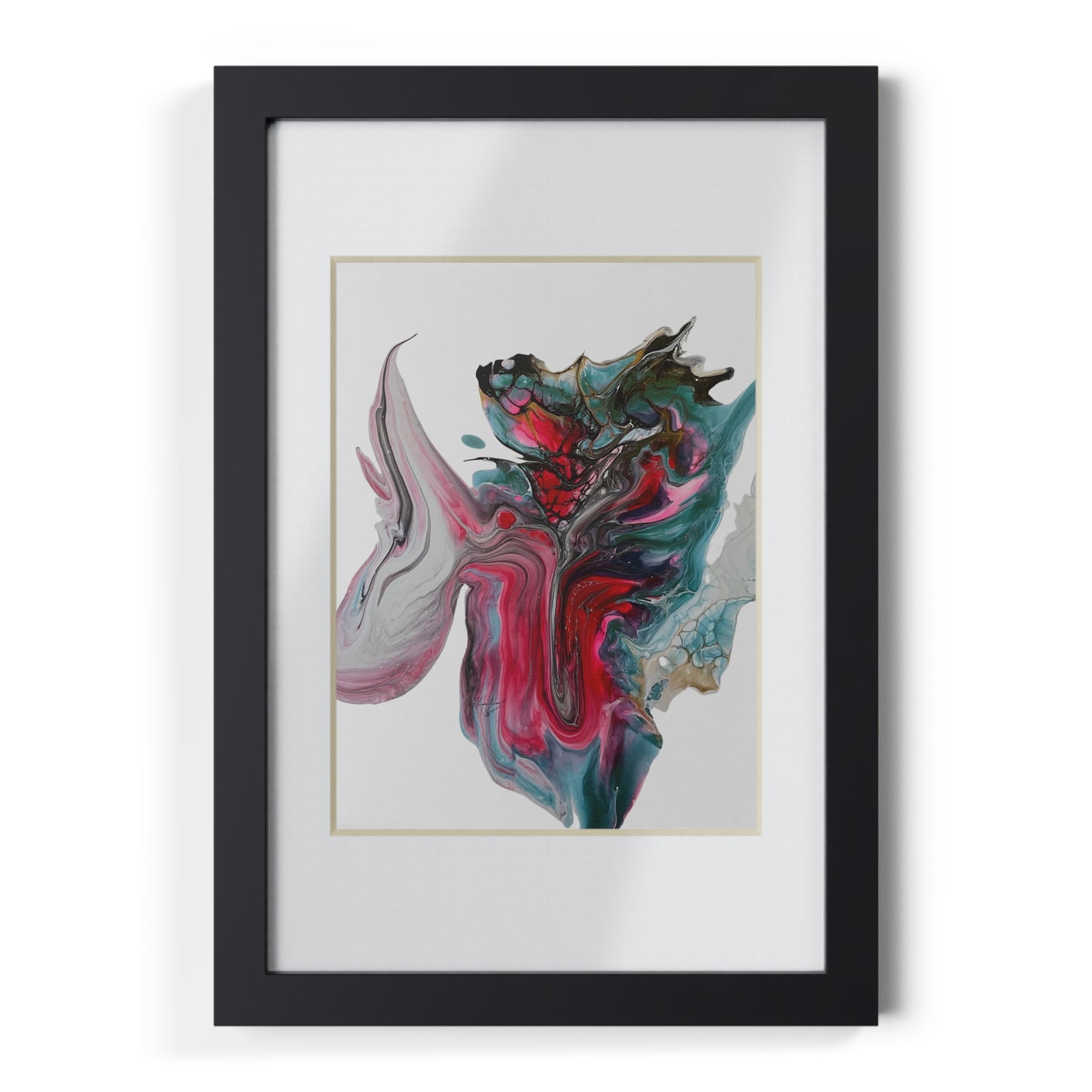 Framed prints, fluid art painting print