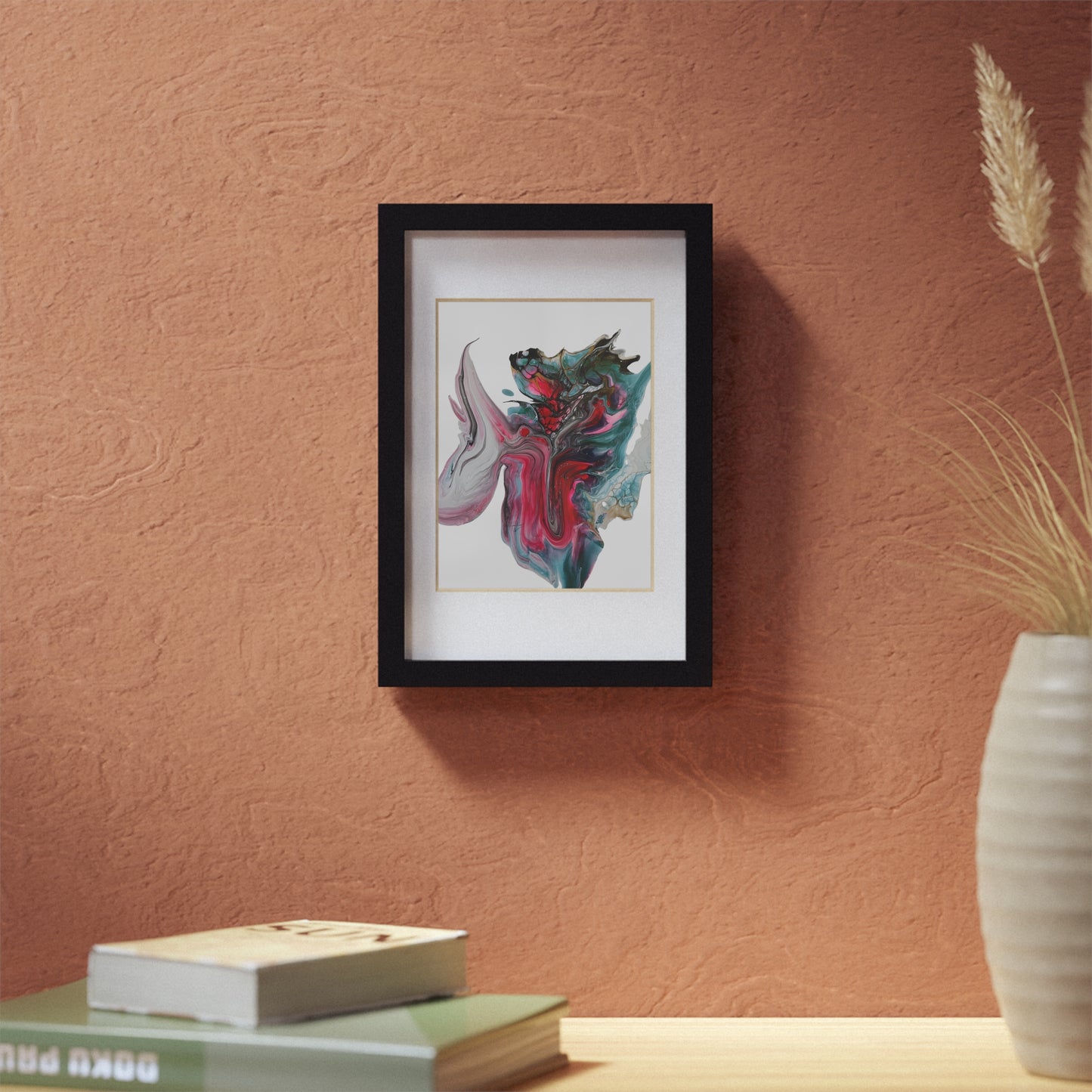 Framed prints, fluid art painting print