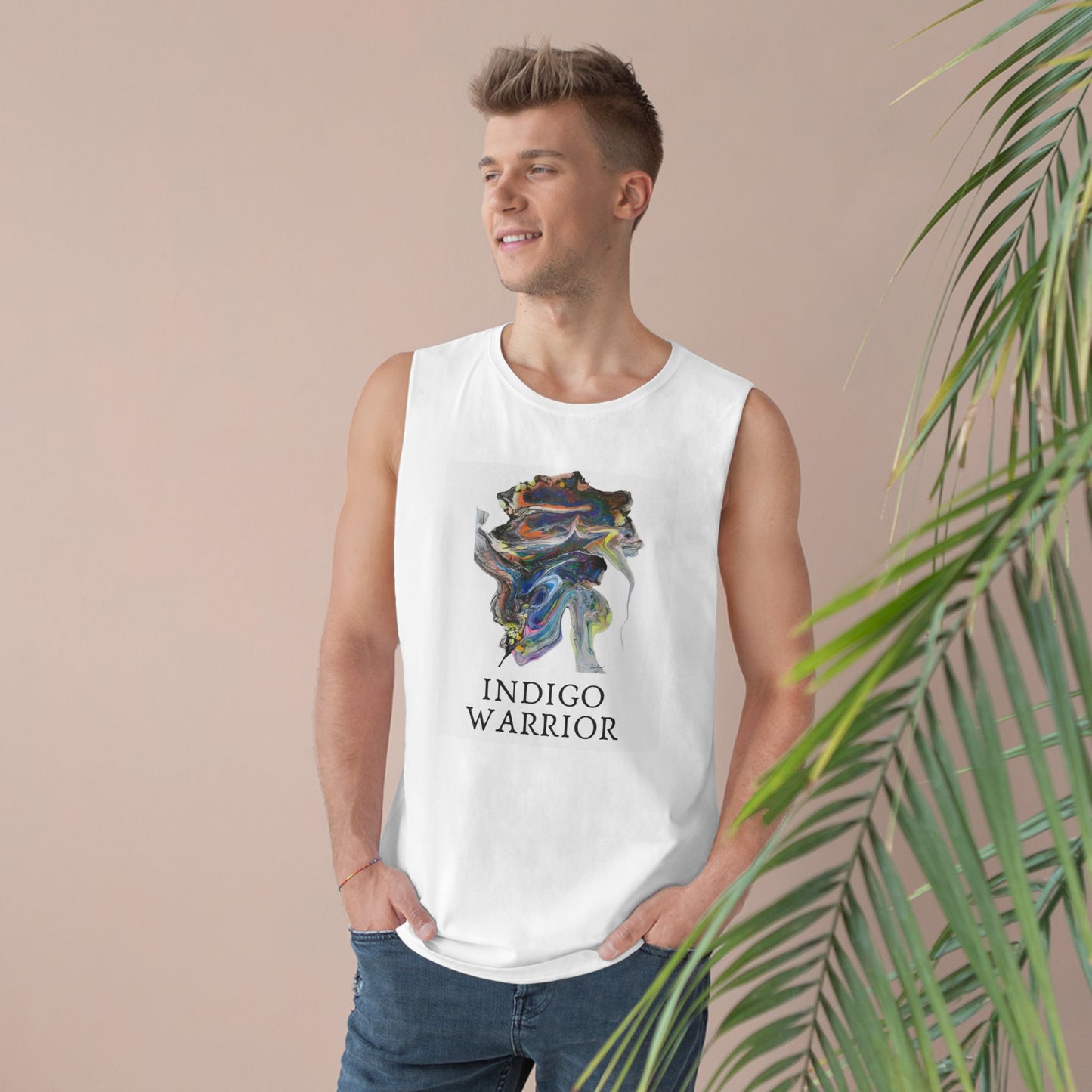 Tank Top - 'Animal Medley' Fluid Art Unisex Barnard Tank