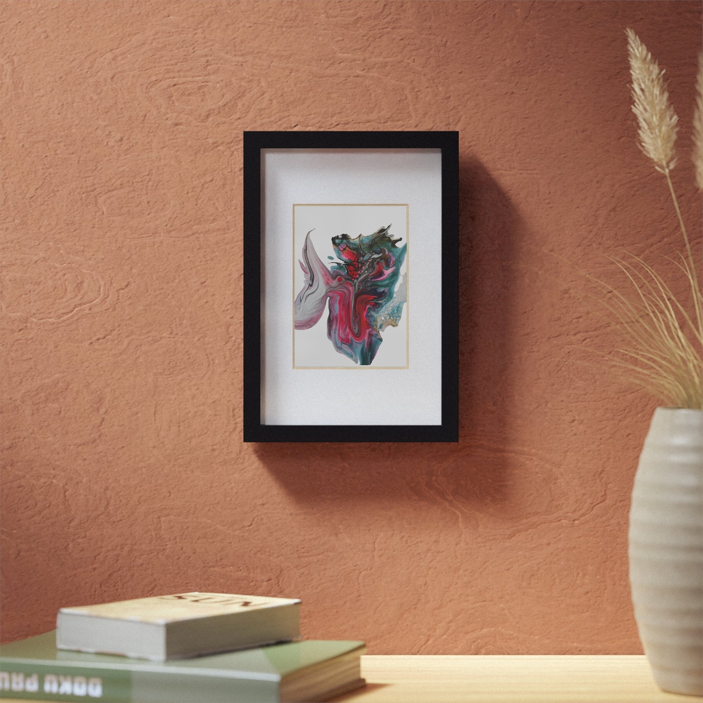 Framed prints, fluid art painting print