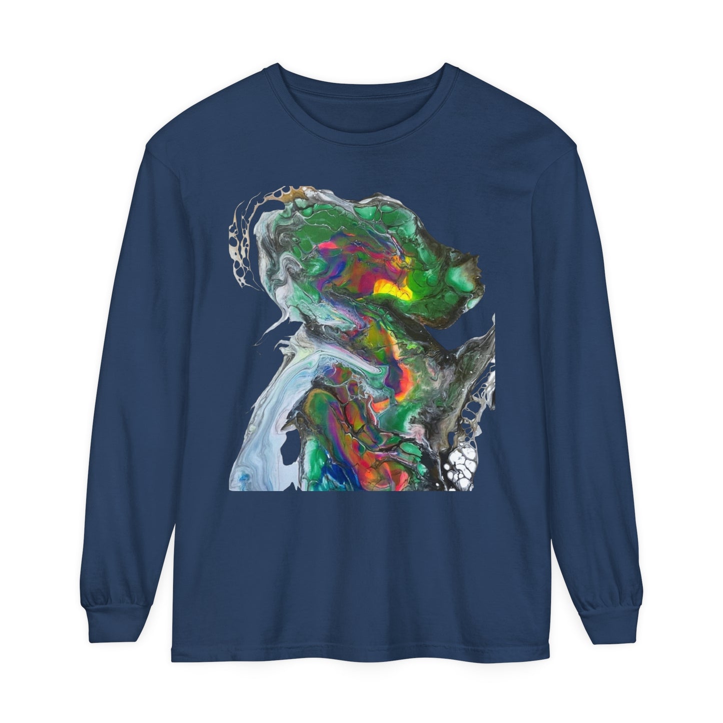 Indigo Warrior Green Alien Long Sleeve T-Shirt