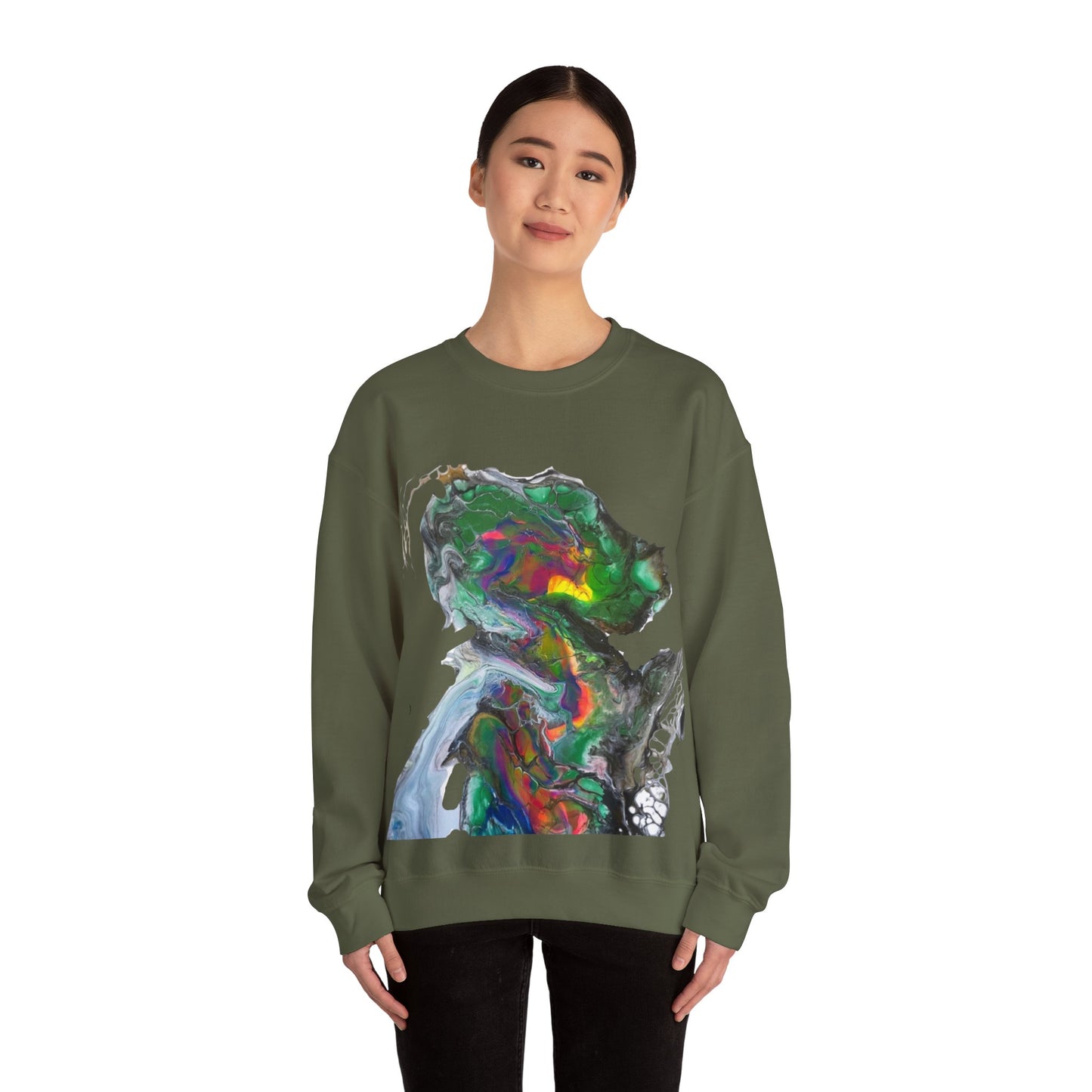 Indigo Warrior Green Alien Sweatshirt