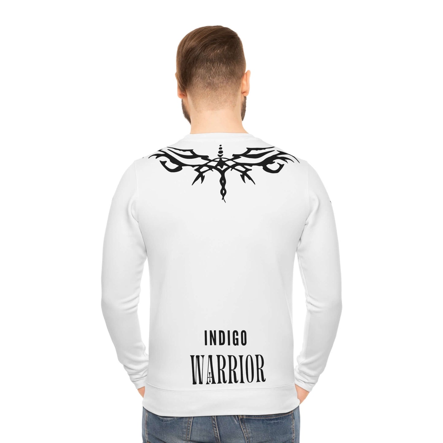 Tribal Tiger Lightweight Sweatshirt with Tribal Eye Sleeve Design