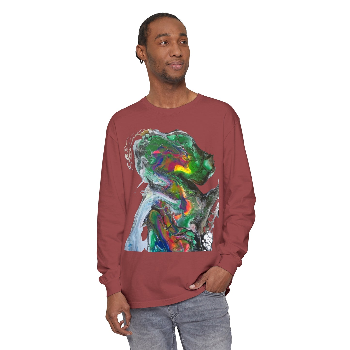 Indigo Warrior Green Alien Long Sleeve T-Shirt