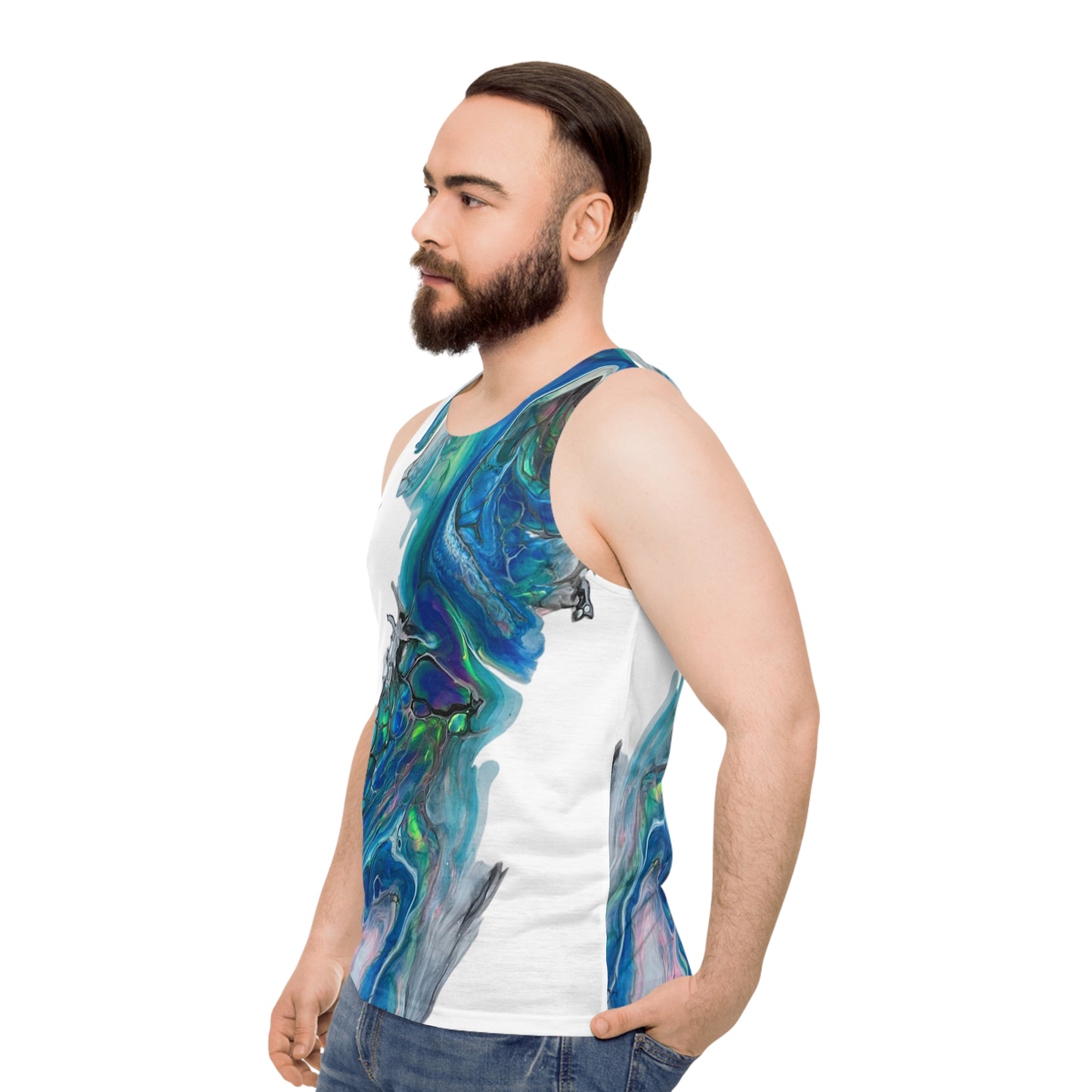 Fluid Art Print 'The Boot' Tank Top