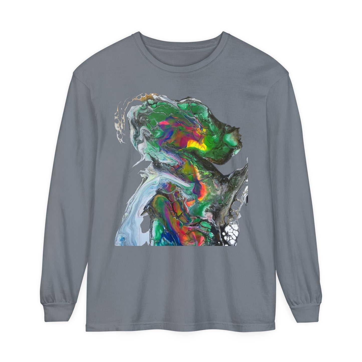 Indigo Warrior Green Alien Long Sleeve T-Shirt