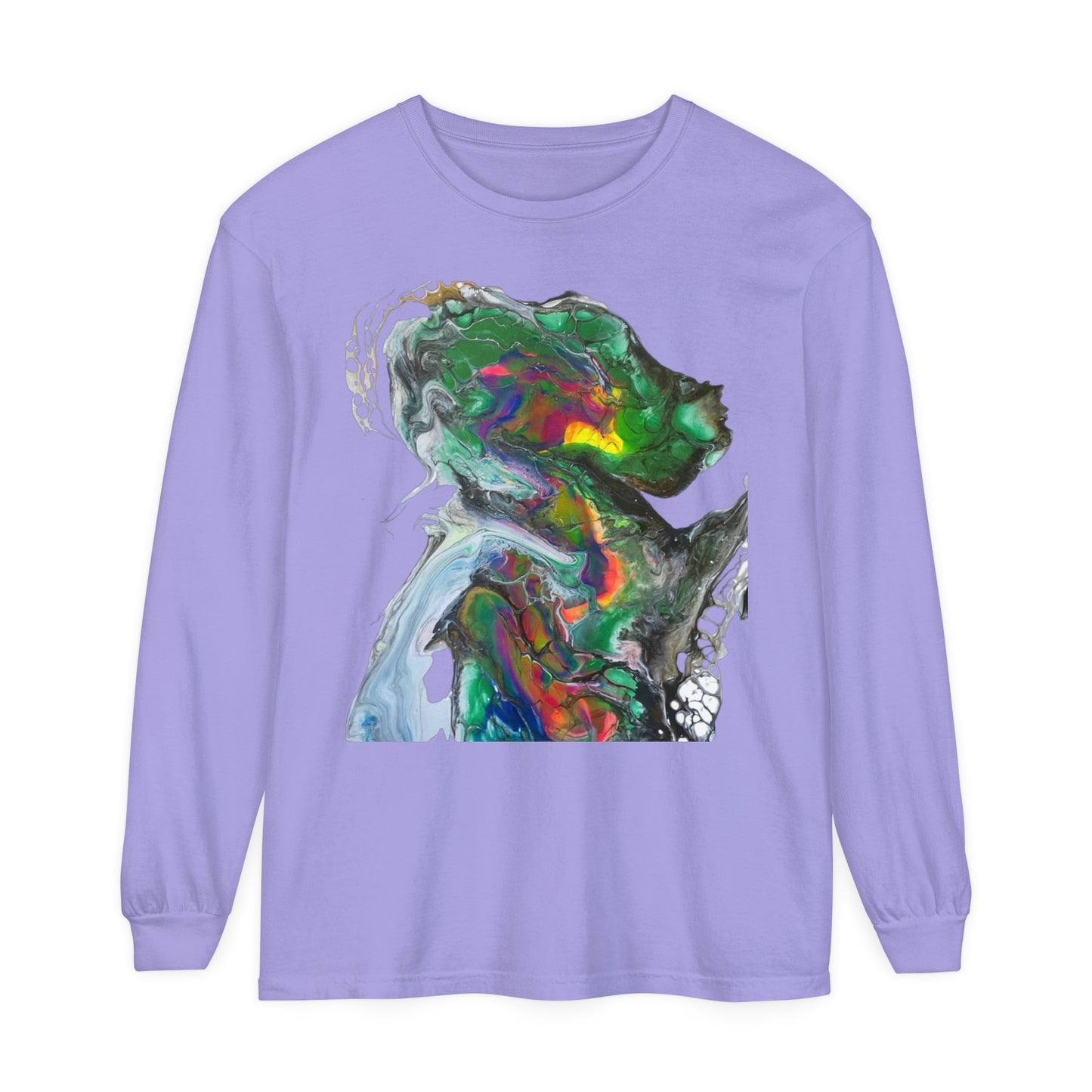 Indigo Warrior Green Alien Long Sleeve T-Shirt