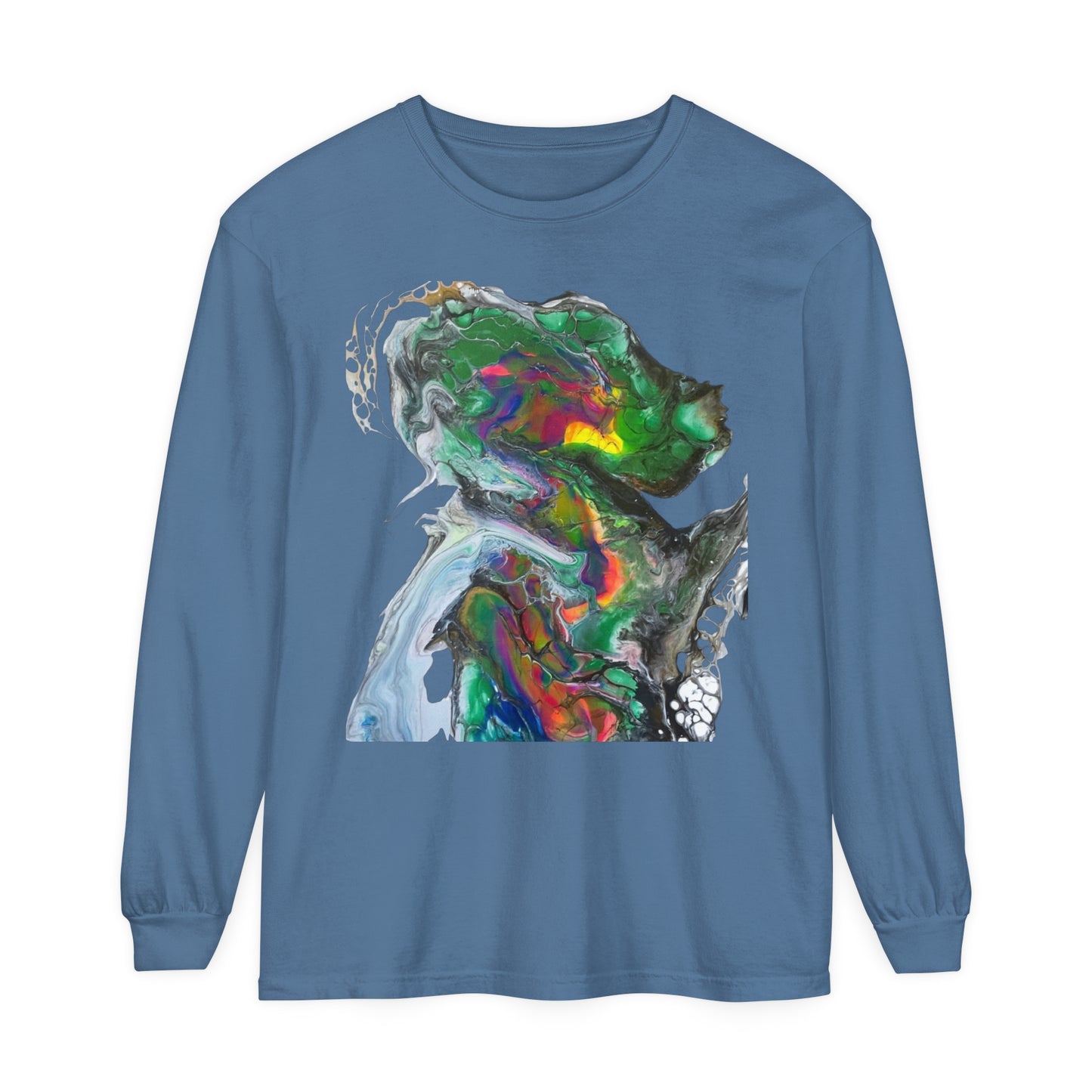 Indigo Warrior Green Alien Long Sleeve T-Shirt