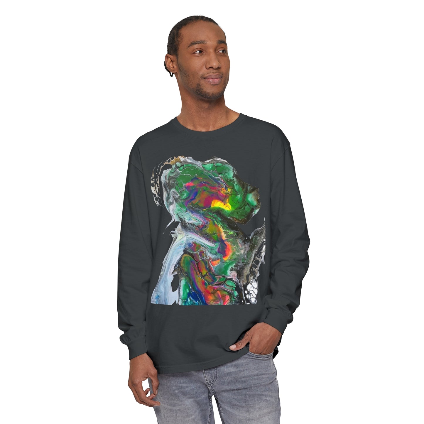 Indigo Warrior Green Alien Long Sleeve T-Shirt