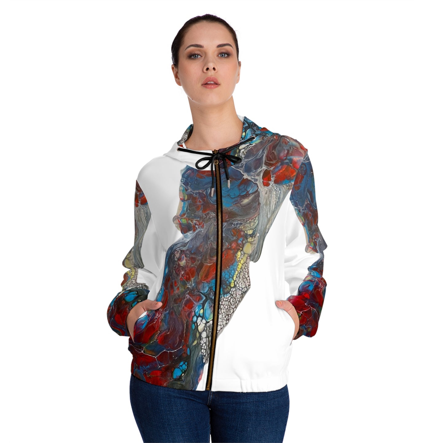 Indigo Warrior Full-Zip Hoodie