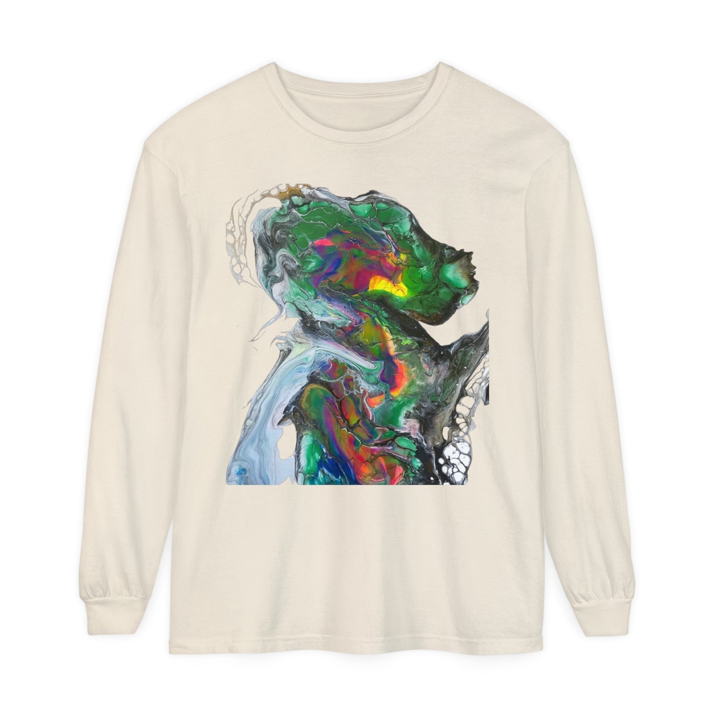 Indigo Warrior Green Alien Long Sleeve T-Shirt