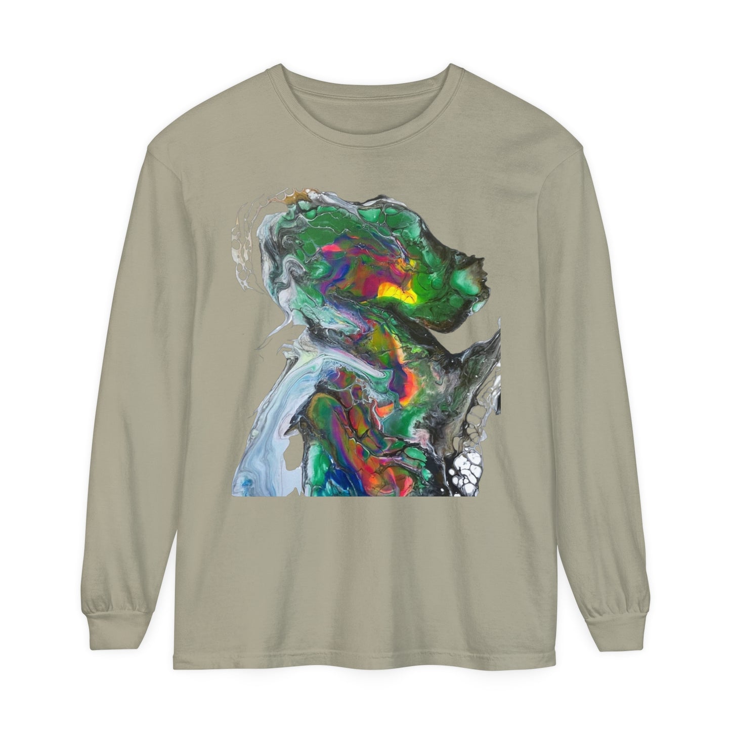 Indigo Warrior Green Alien Long Sleeve T-Shirt