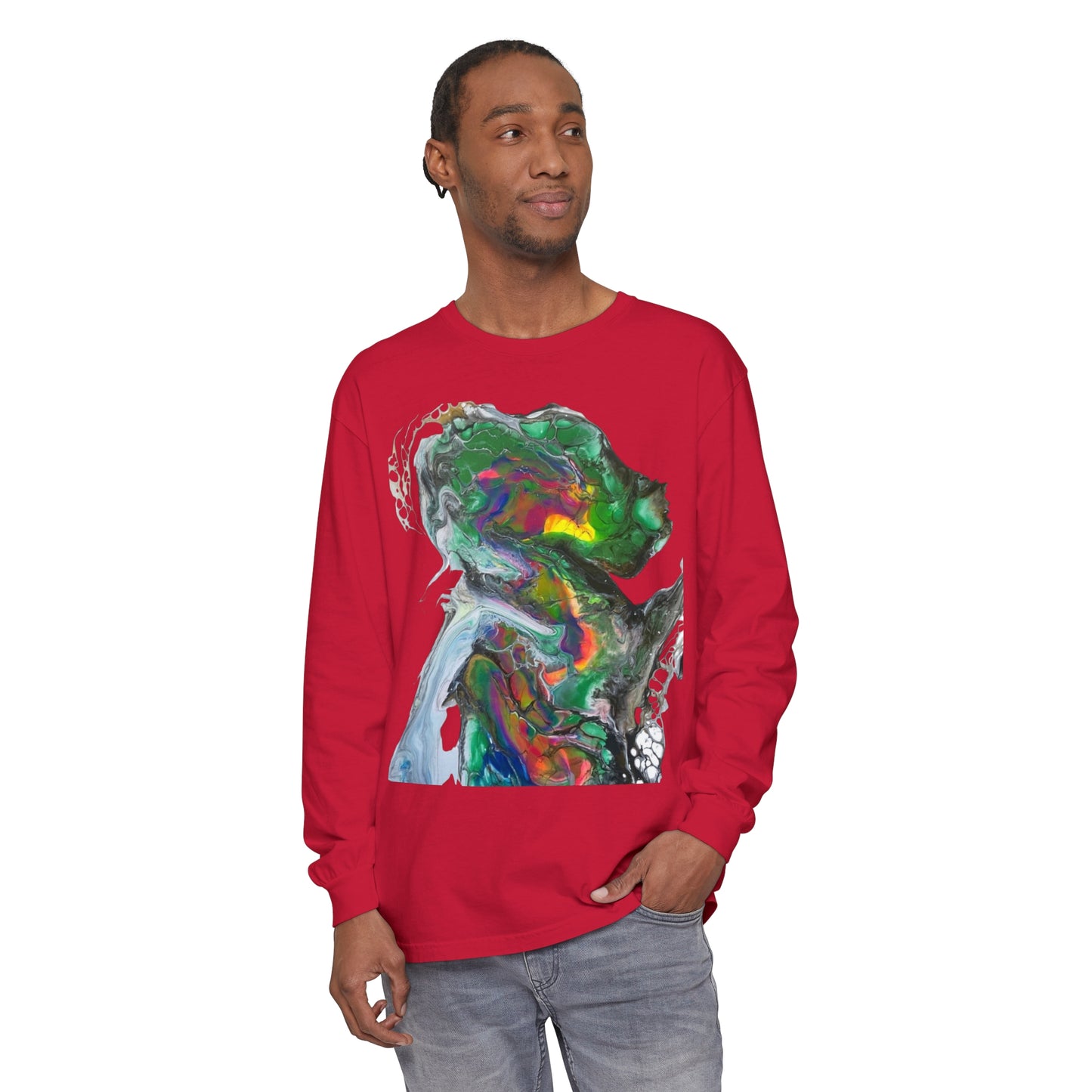 Indigo Warrior Green Alien Long Sleeve T-Shirt
