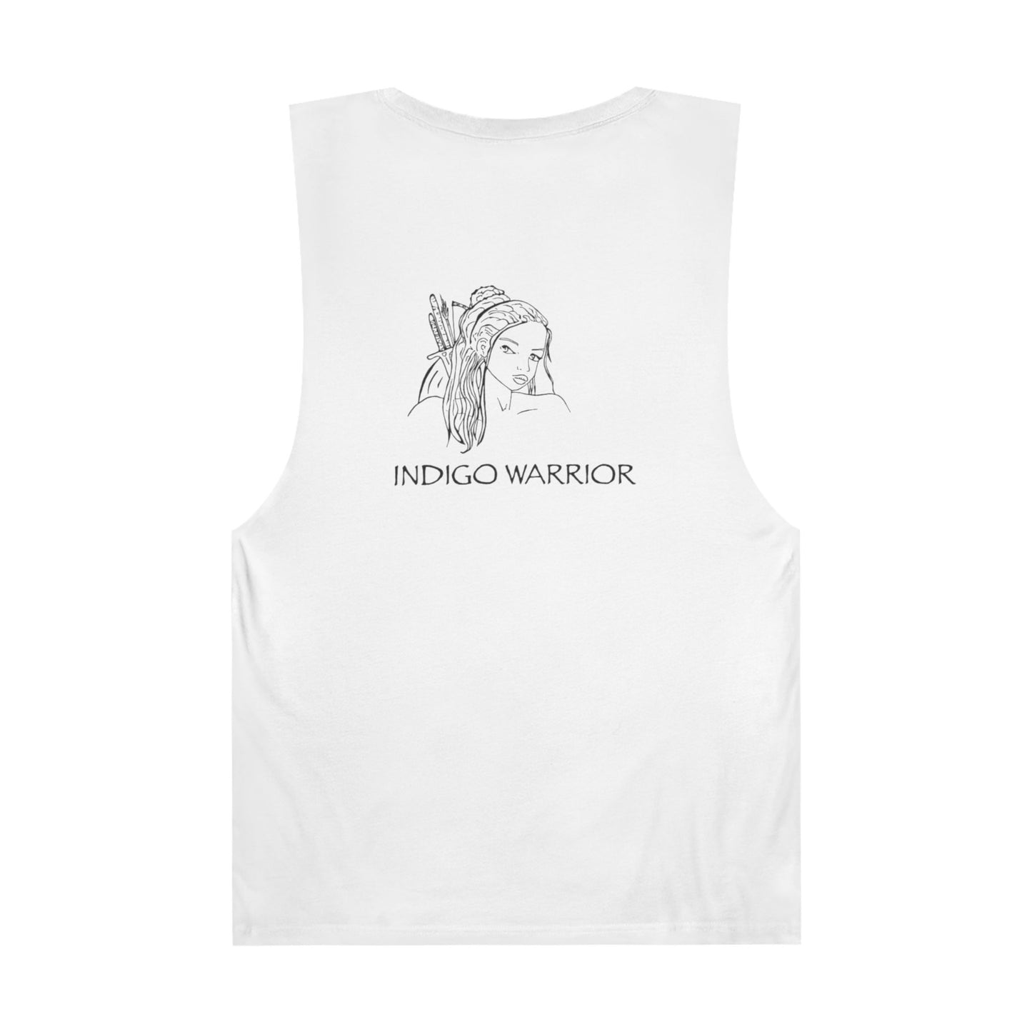 Tank Top - Indigo Warrior Flower Surfer Print Unisex Barnard Tank