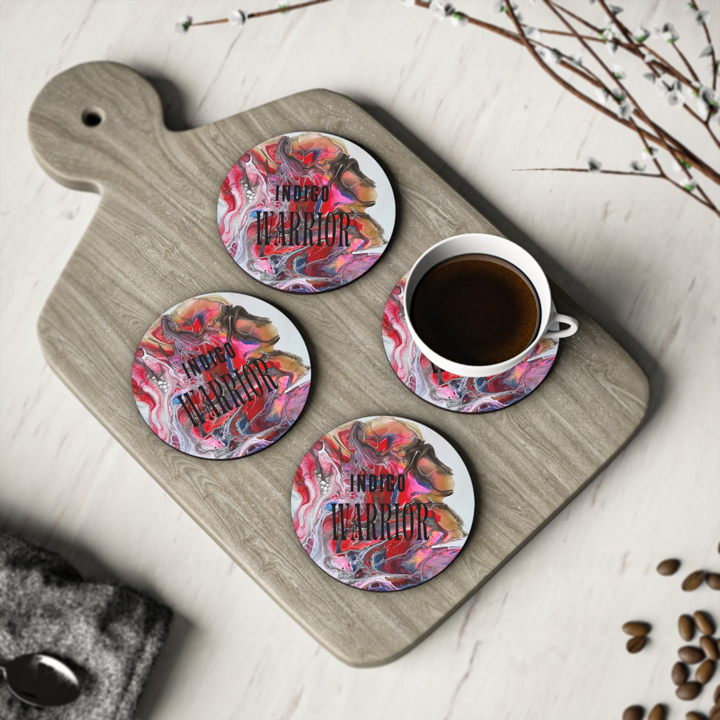 Fluid Art Coasters