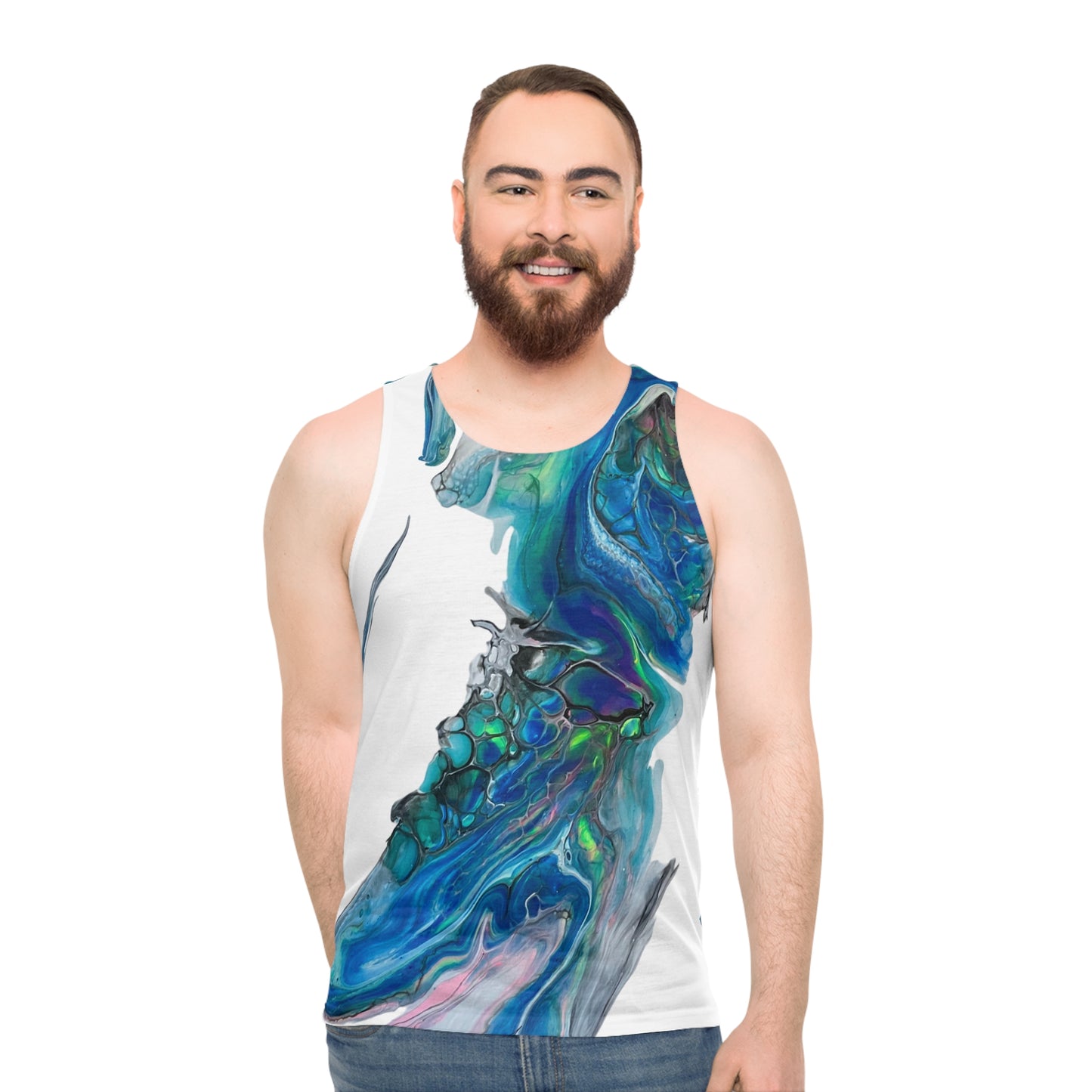 Fluid Art Print 'The Boot' Tank Top