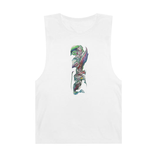 Tank Top - Indigo Warrior Flower Surfer Print Unisex Barnard Tank