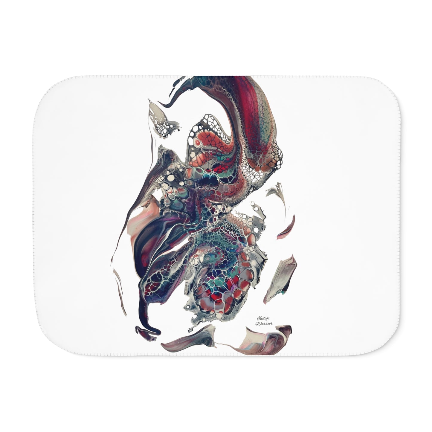 Sherpa Blanket Fluid Art 'Ele Warrior Knight'