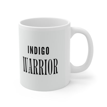 Coffee Mug Indigo Warrior Tribal Eye Design