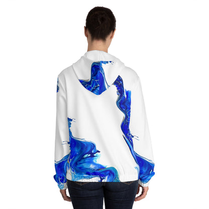 Blue Fluid Art Hoodie