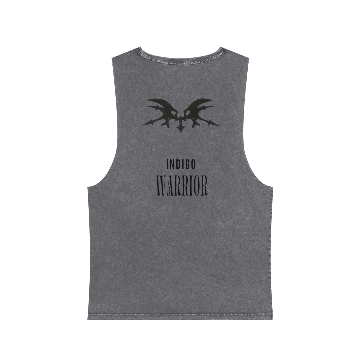 Indigo Warrior Stonewash Tank Top - Miss RHINO Print