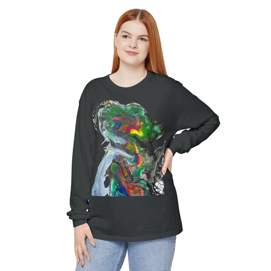 Indigo Warrior Green Alien Long Sleeve T-Shirt