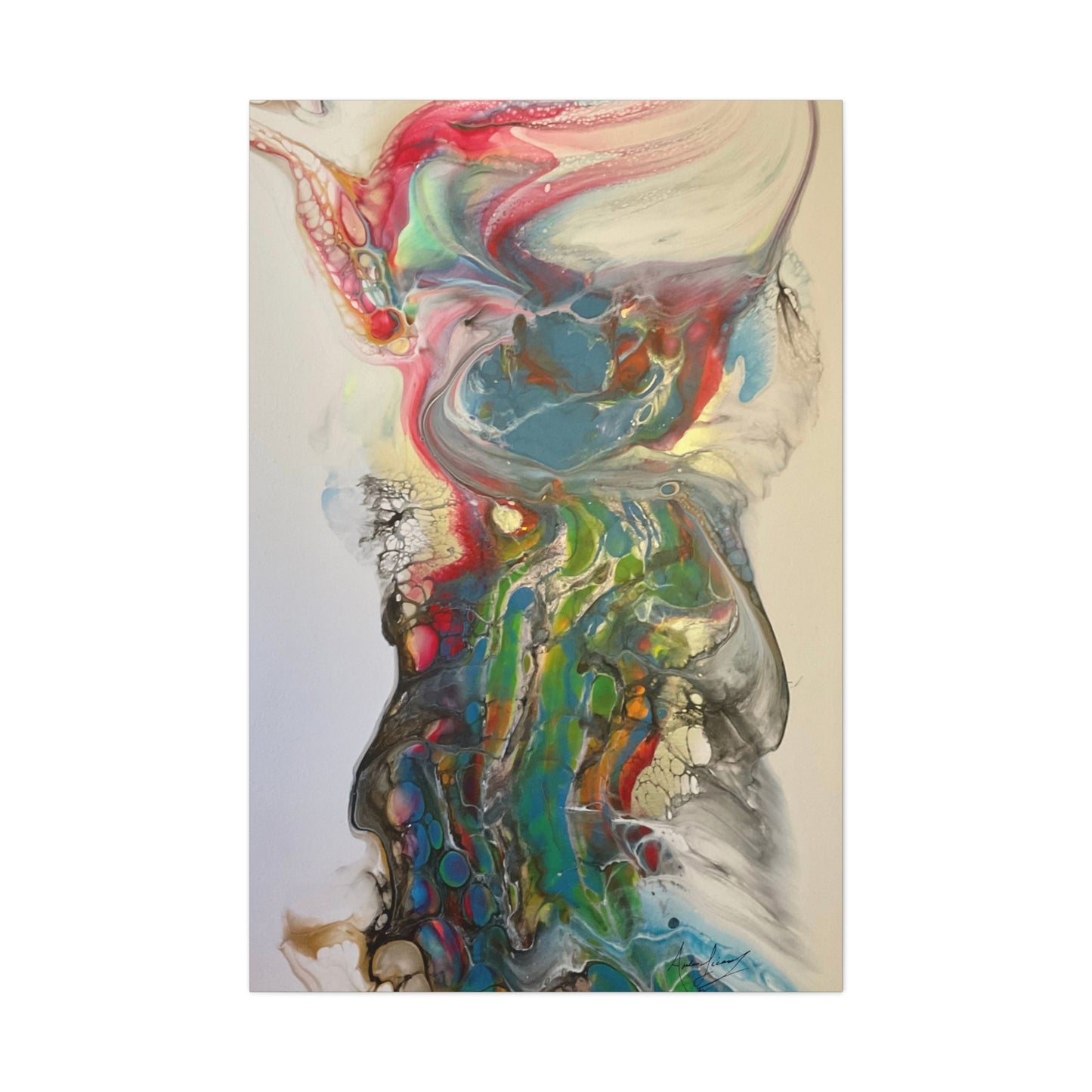 Impression sur toile - Impression fluide « Miss Rhino »