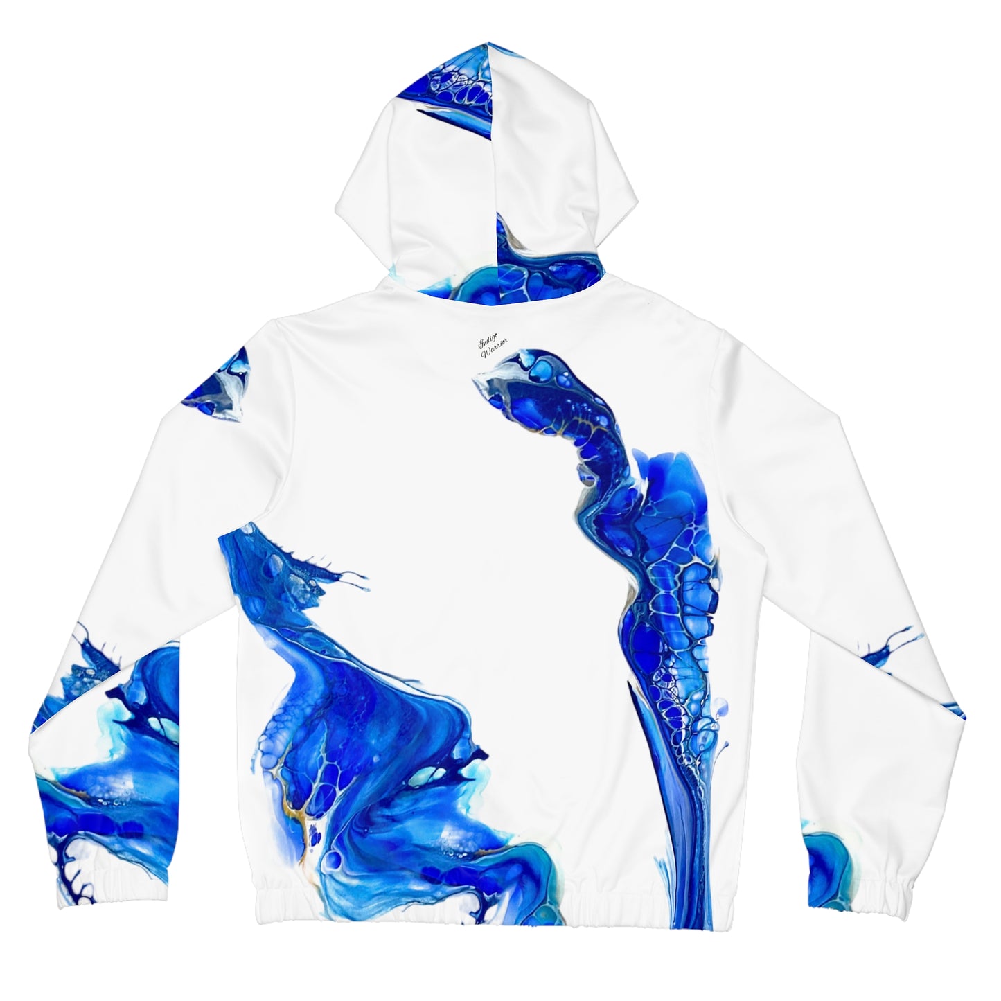 Blue Fluid Art Hoodie