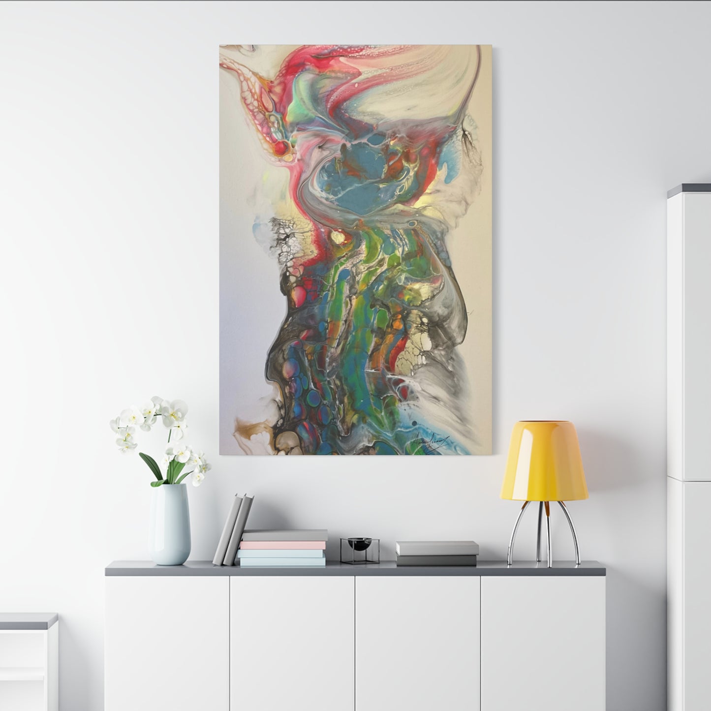 Impression sur toile - Impression fluide « Miss Rhino »