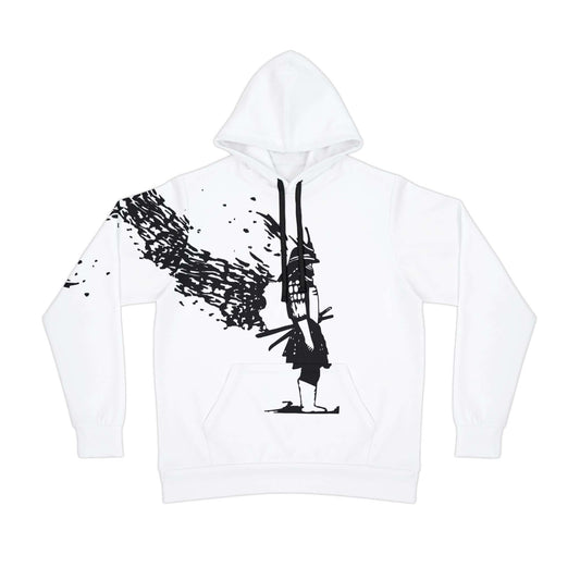 Samurai Warrior Crow Athletic Hoodie