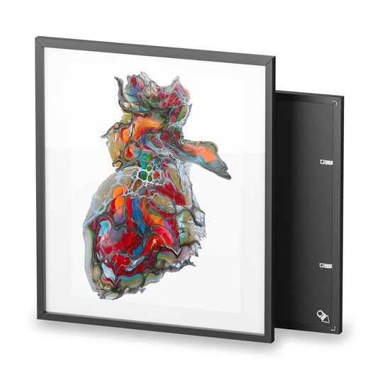 Framed Poster Print Miss Hippo Wall Art