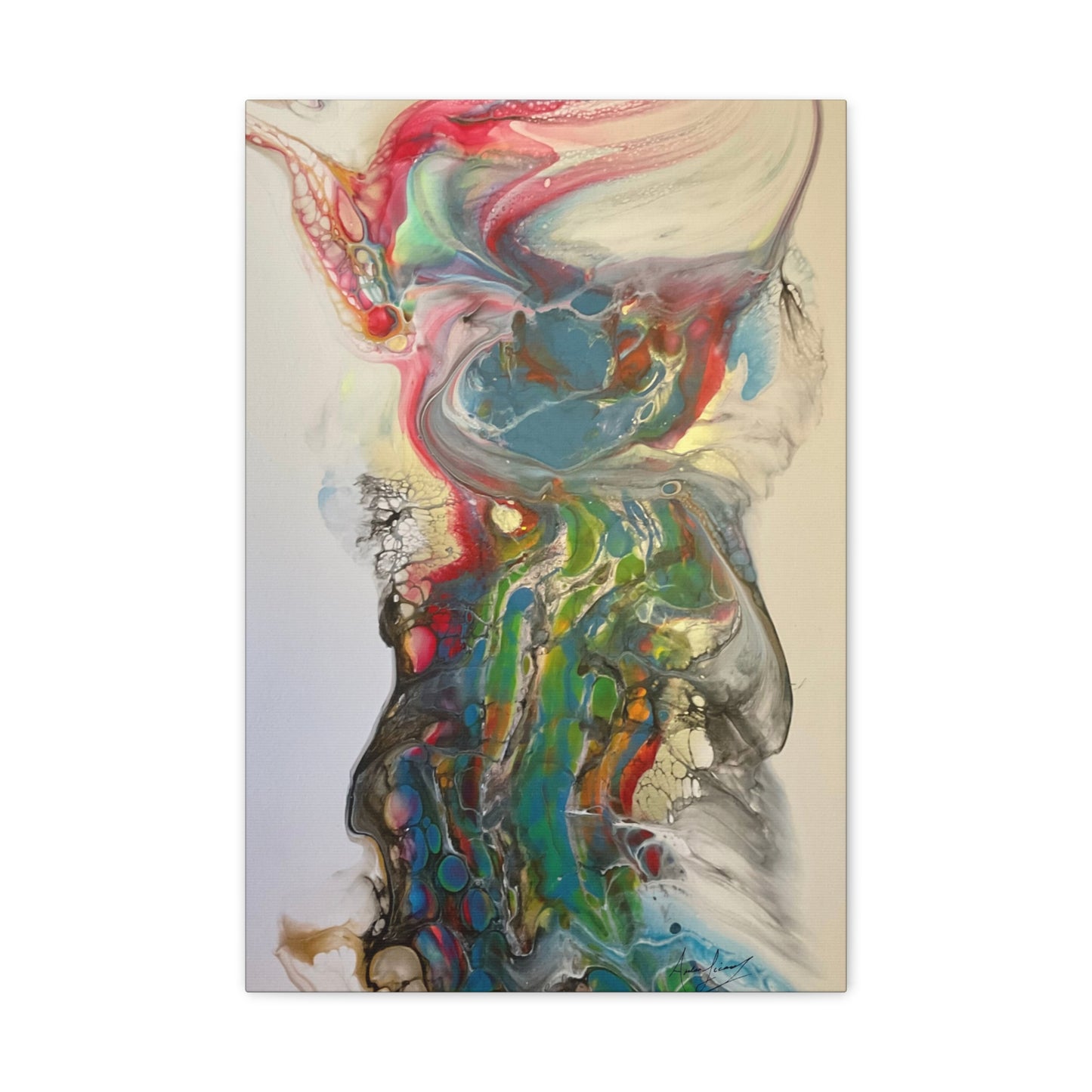Impression sur toile - Impression fluide « Miss Rhino »