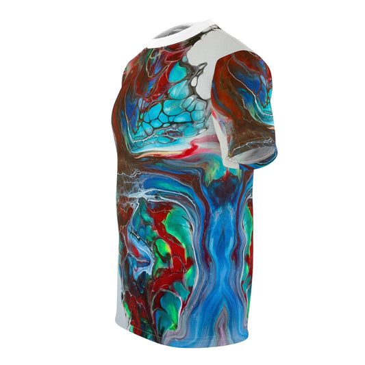 Fluid art ‘dragon’ t -shirt