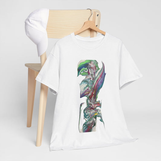 Unisex Tee - Flower Surfer Fluid Art Design