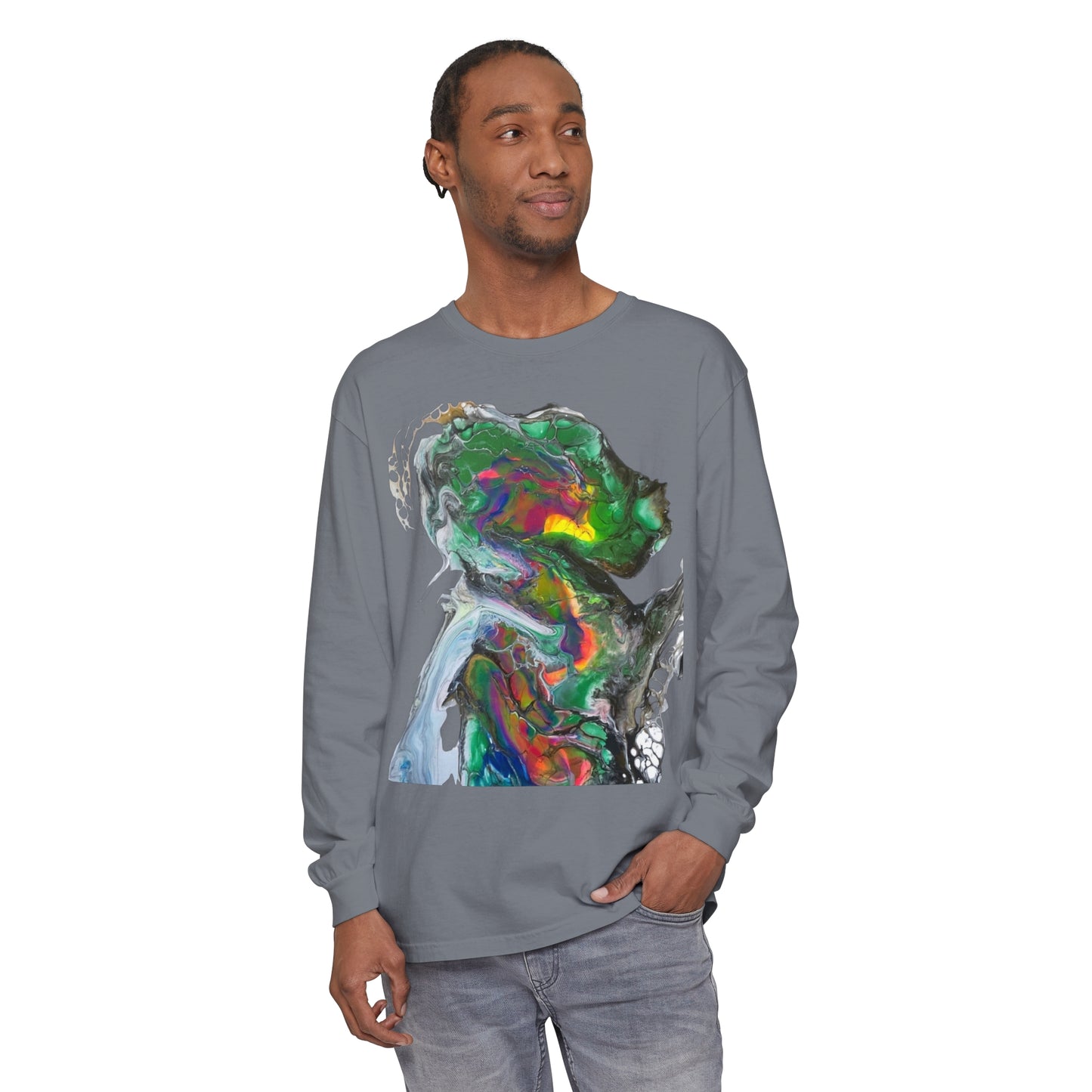 Indigo Warrior Green Alien Long Sleeve T-Shirt