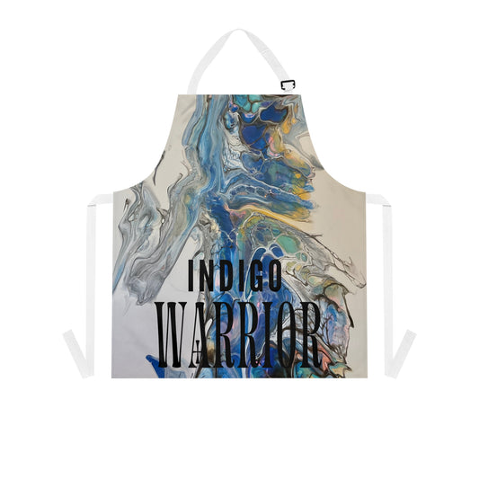 Indigo Warrior Apron - 'The Artist' Fluid Art Print