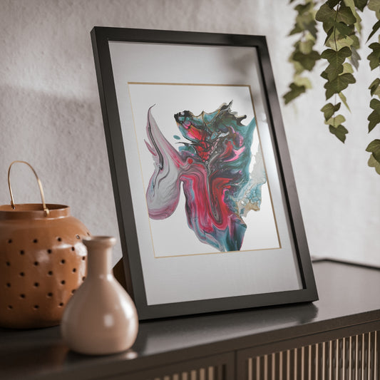 Framed prints, fluid art painting print