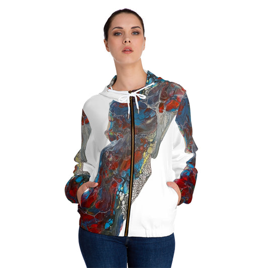 Sudadera con capucha y cierre completo Indigo Warrior