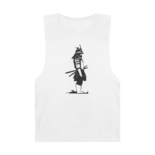 Unisex Tank - Samurai Print Indigo Warrior Tank