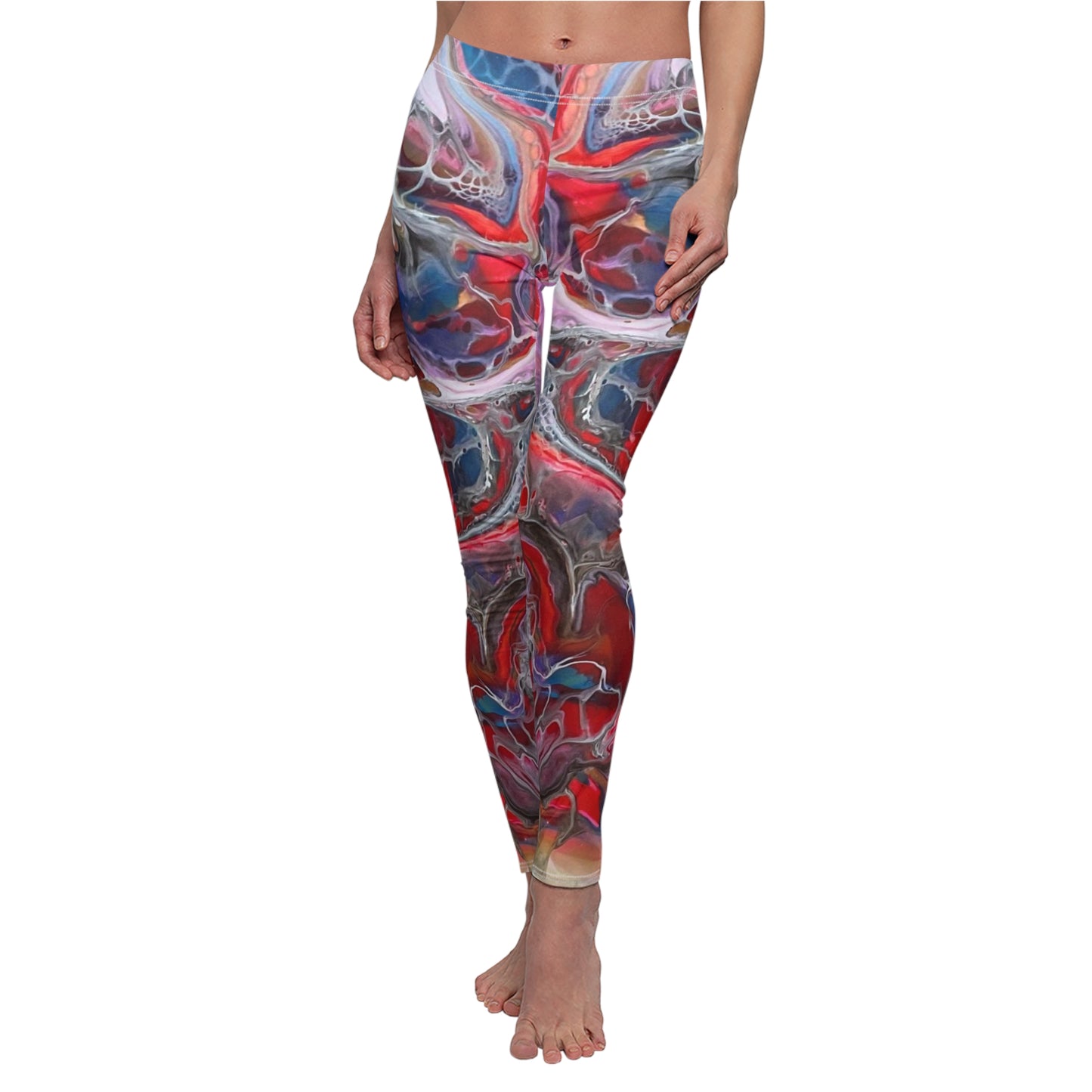 printed leggings for her, art legging, unique leggings for women, art print leggings