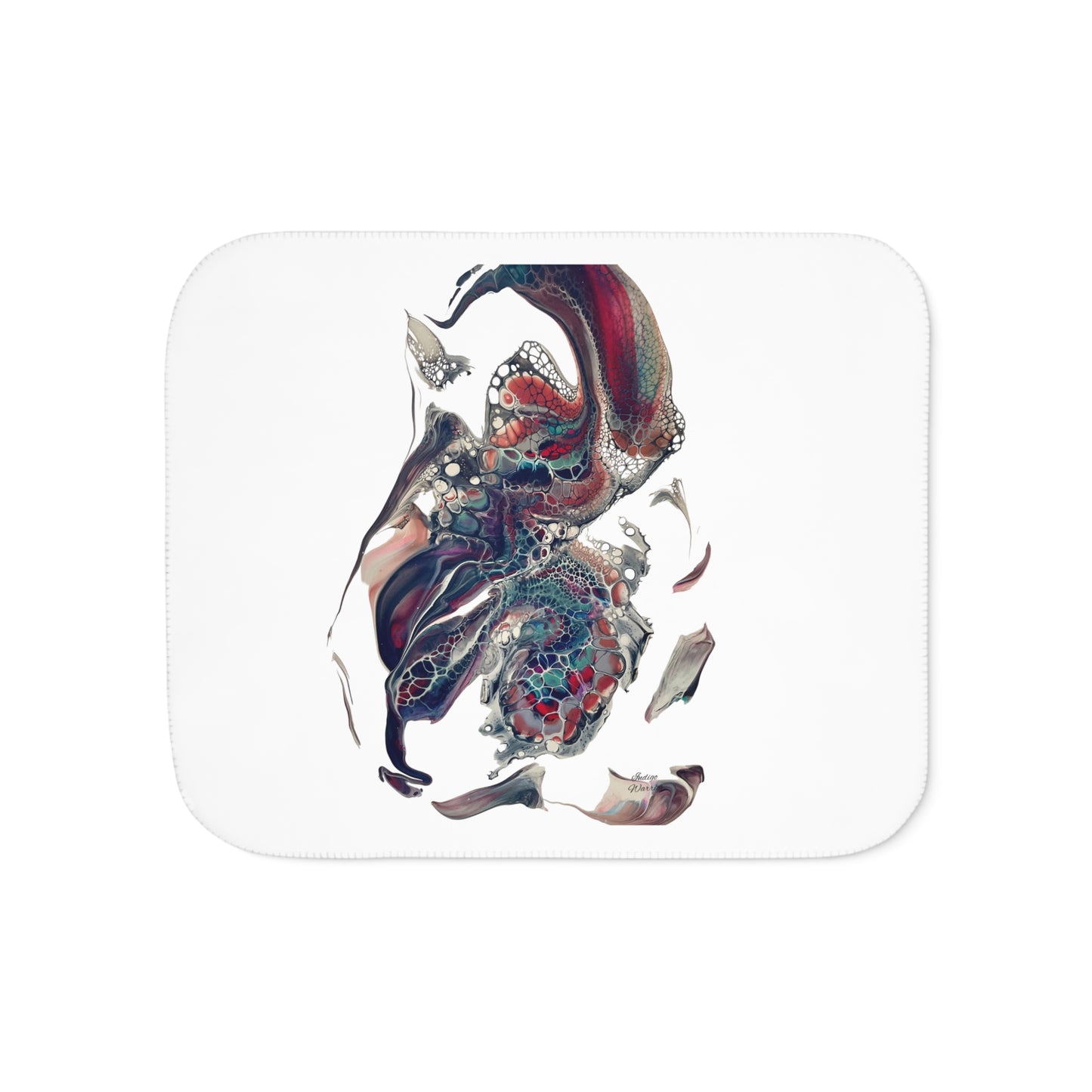 Sherpa Blanket Fluid Art 'Ele Warrior Knight'