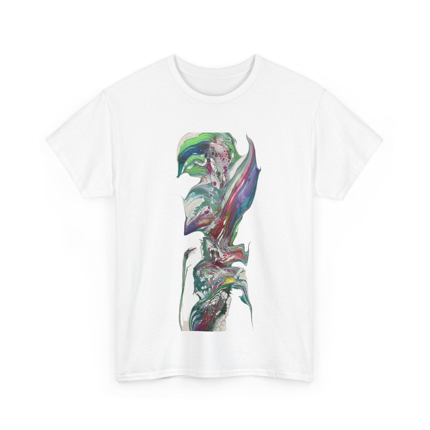 Unisex Tee - Flower Surfer Fluid Art Design