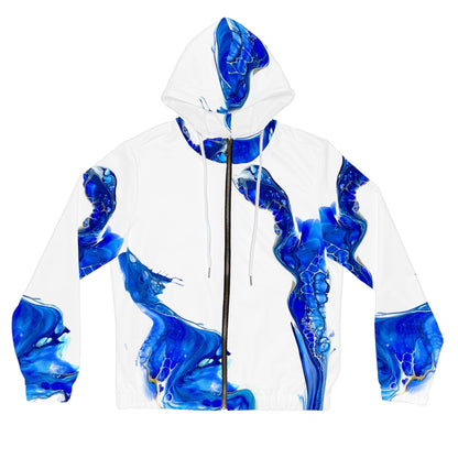 Blue Fluid Art Hoodie