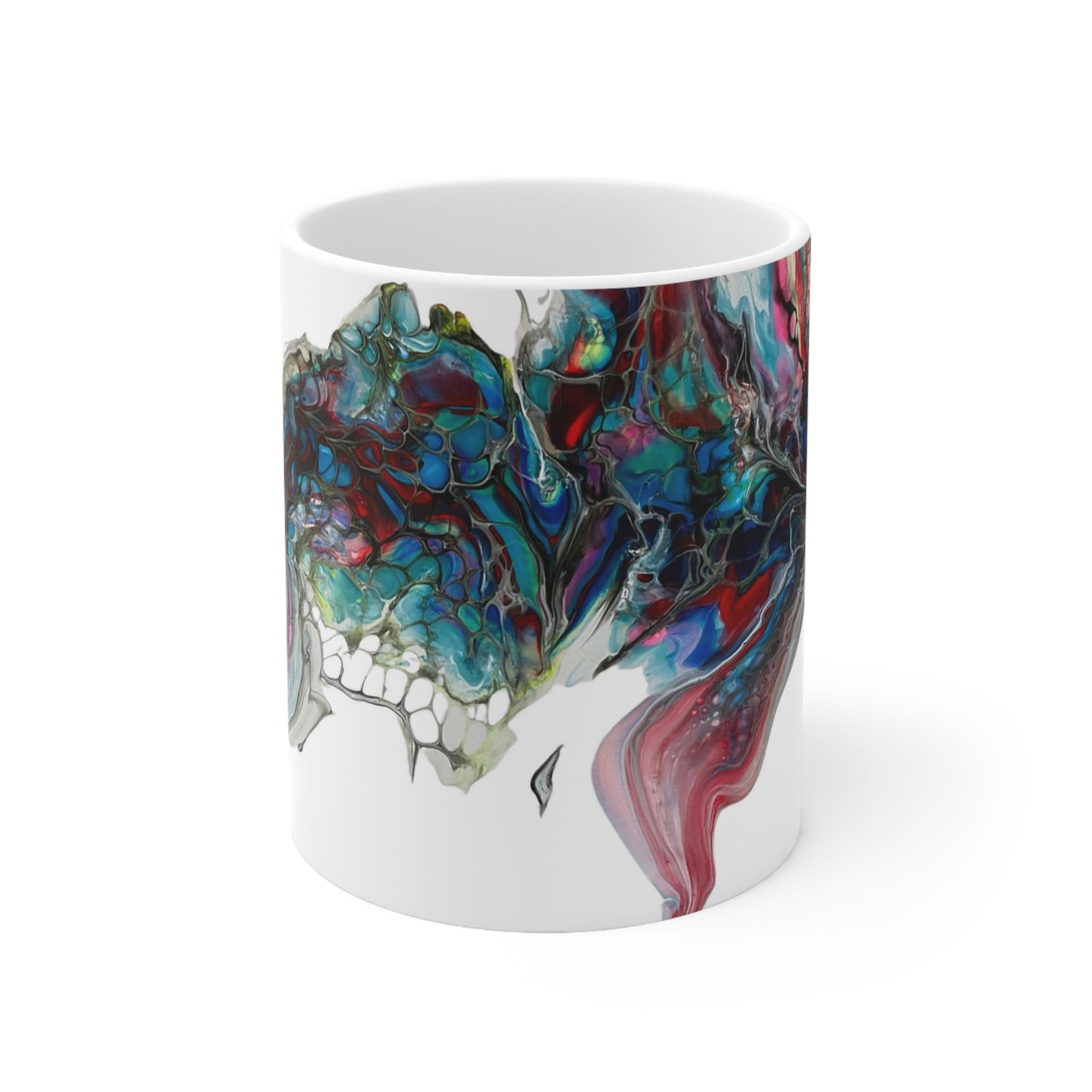 Coffee Mug - Indigo Warrior Fluid Art 'Genie' Design